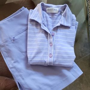 TEHAMA GOLF small Skort & Polo Purple Set